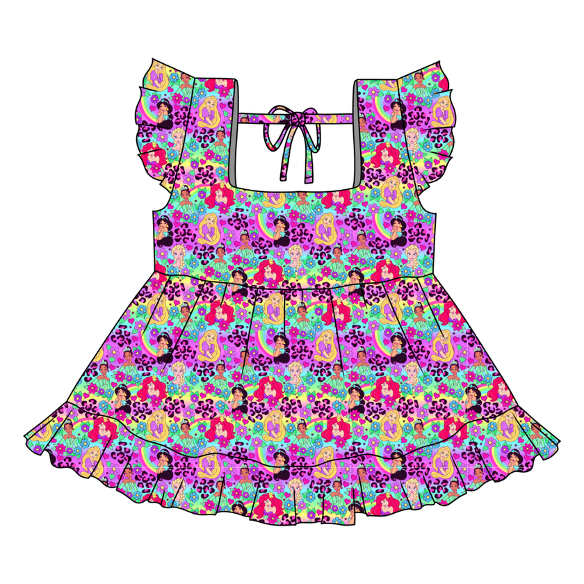 Dream Girl Era Sadie Tie Back Ruffle Top - PRE ORDER