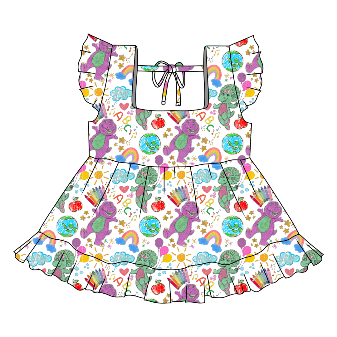 Learning is Magic Sadie Tie Back Ruffle Top - PRE ORDER