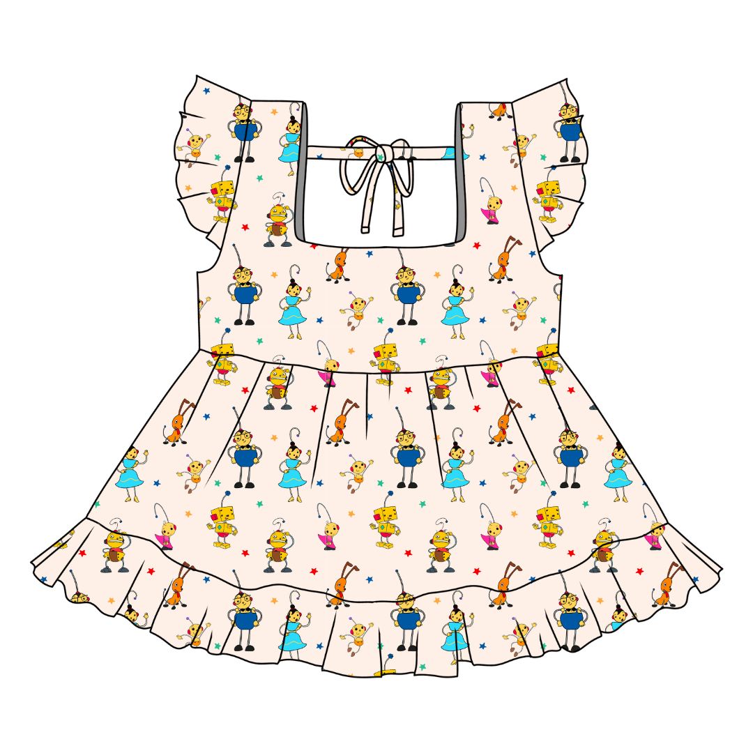 Playtime Pals Sadie Tie Back Ruffle Top - PRE ORDER