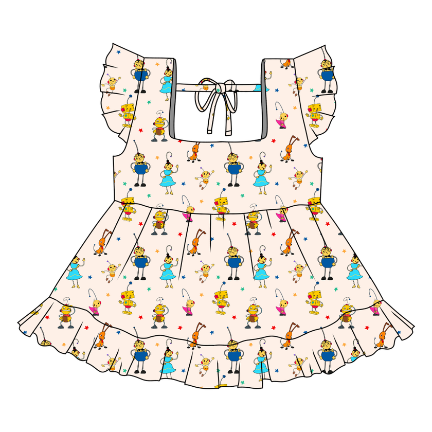 Playtime Pals Sadie Tie Back Ruffle Top - PRE ORDER