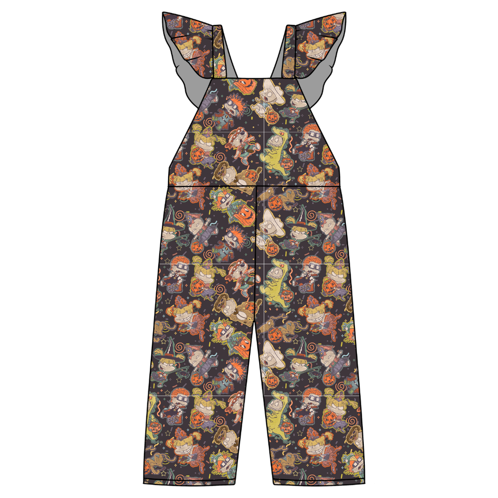Midnight Mischief - Daisy Girl's Flutter Jumpsuit Knit - PRE ORDER