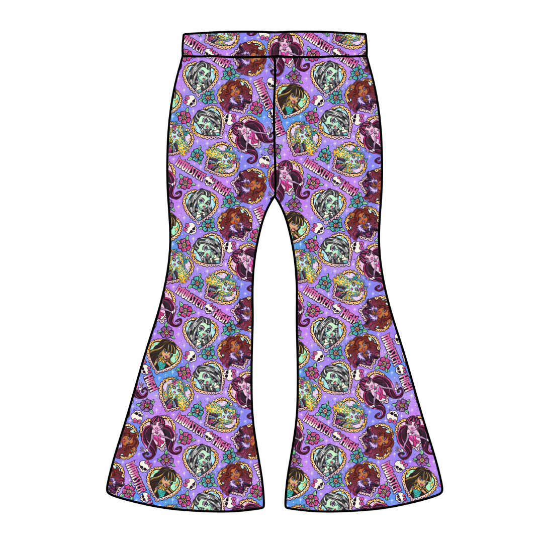 Ghoul Squad Mod Adult Flare Bamboo Pants - Pre Order