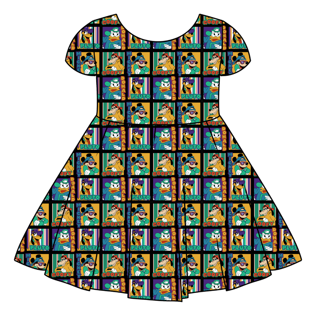 Classic Cool Crew Honey Girl's Twirl Dress Bamboo - PRE ORDER