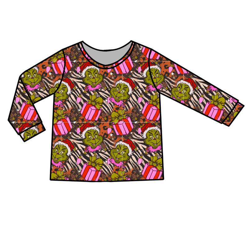 Pretty Mean Christmas Ruby Adult Long Sleeve Shirt - Bamboo - Pre Order - Christmas Special