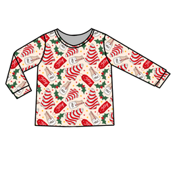 Tree Cakes Ruby Adult Long Sleeve Shirt - Bamboo - Pre Order - Christmas Special