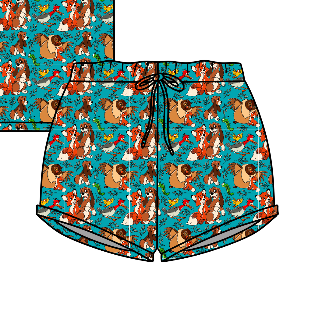 Friends Forever Jazzy Adult Pajama Bamboo Shorts - Pre Order