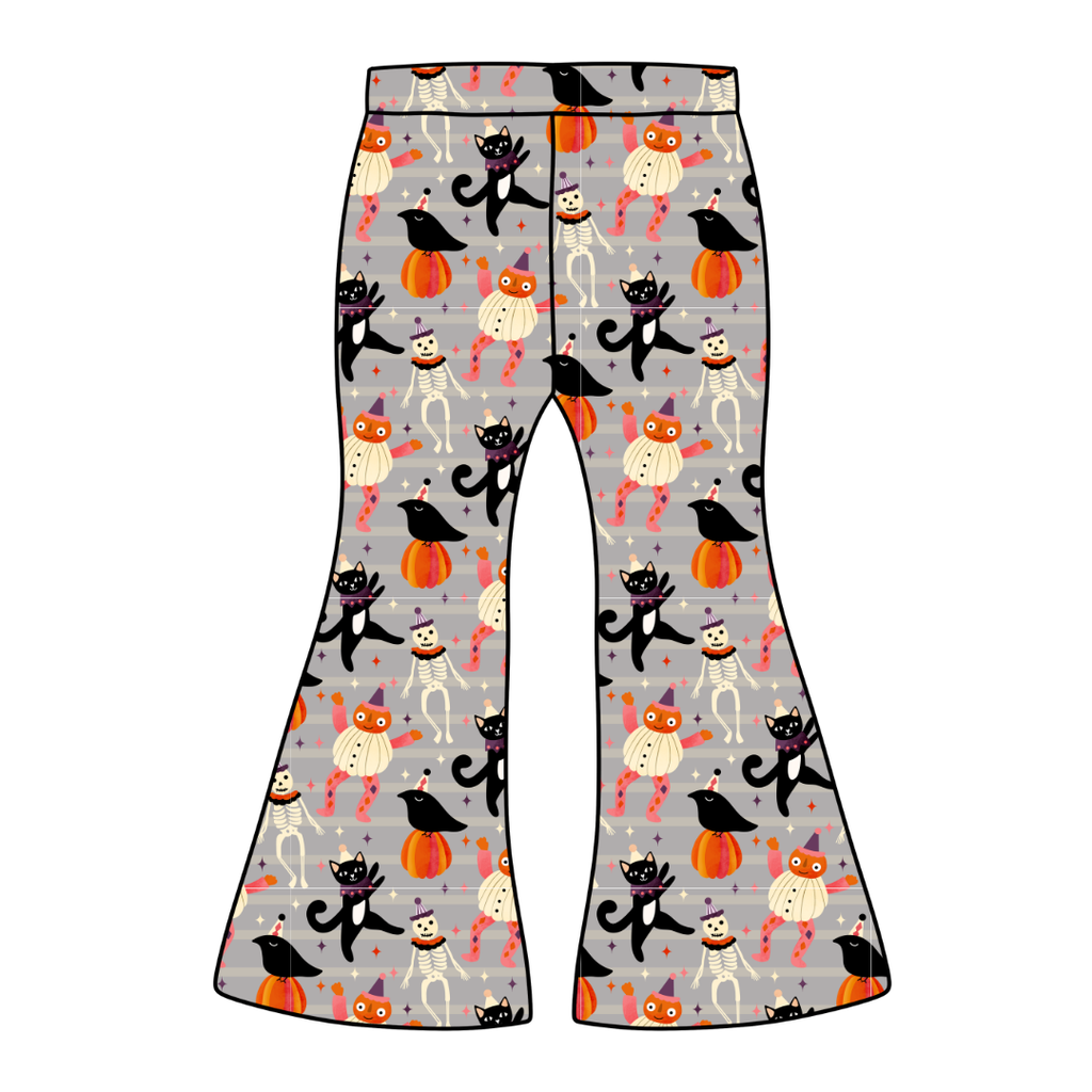 Graveyard Groove Mod Adult Flare Bamboo Pants - Pre Order