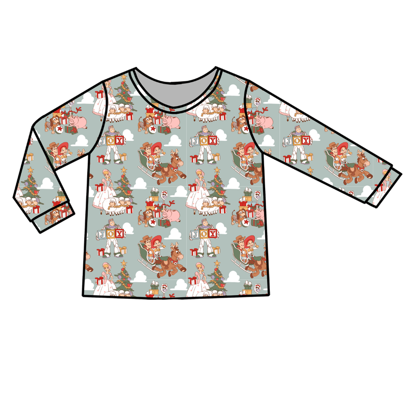 Christmas Toy Box Ruby Adult Long Sleeve Shirt - Bamboo - Pre Order - Christmas Special