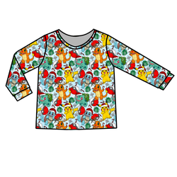 Gotta Catch Christmas Ruby Adult Long Sleeve Shirt - Bamboo - Pre Order - Christmas Special