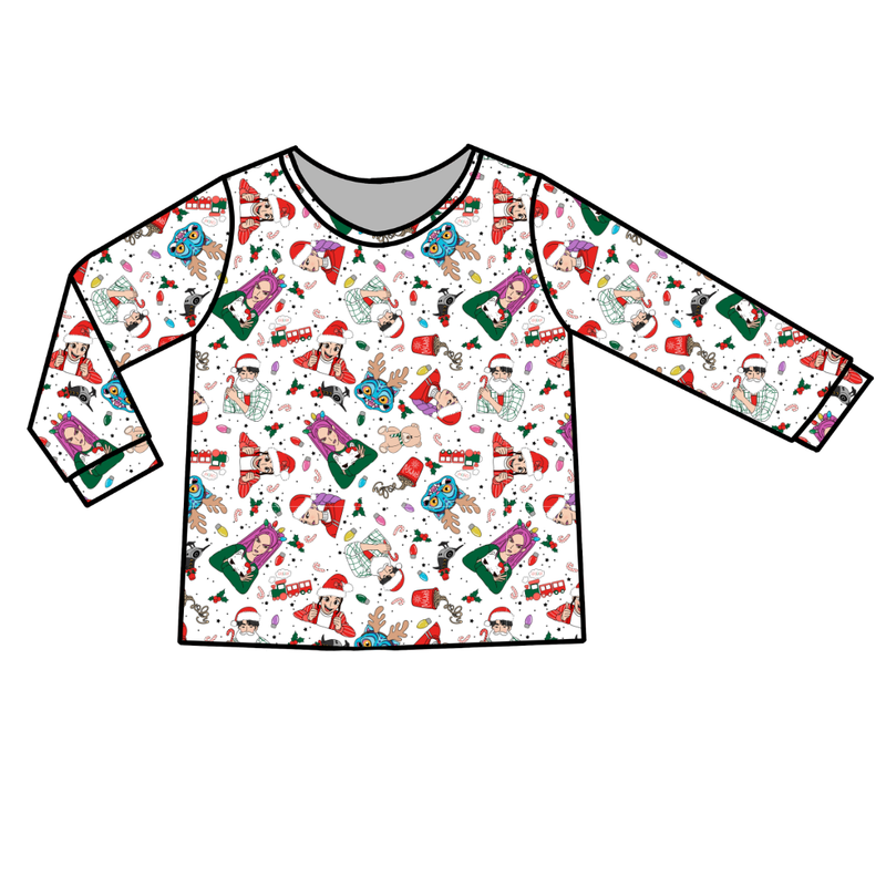 Holiday Harmony Ruby Adult Long Sleeve Shirt - Bamboo - Pre Order - Christmas Special