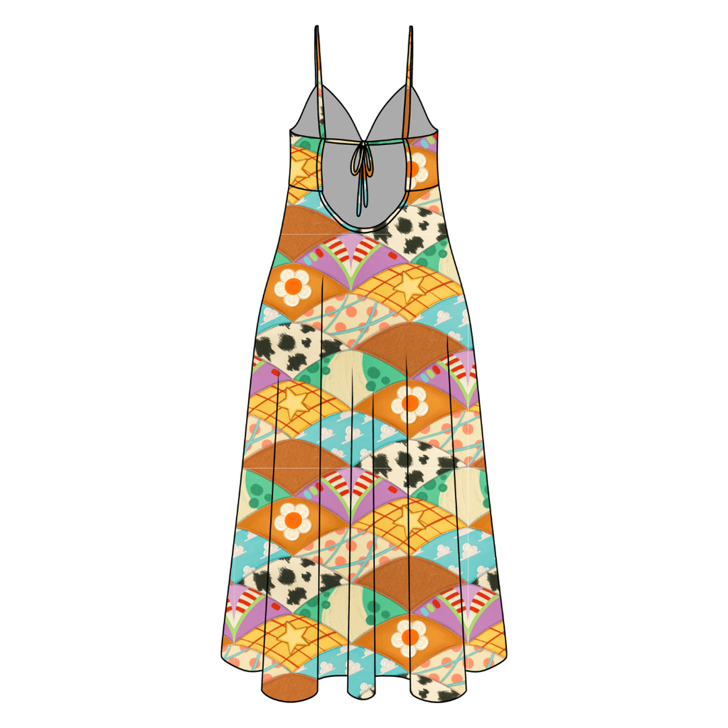 stitched in dreams Harper Women's Low Back Dress Bamboo - Pre Order
