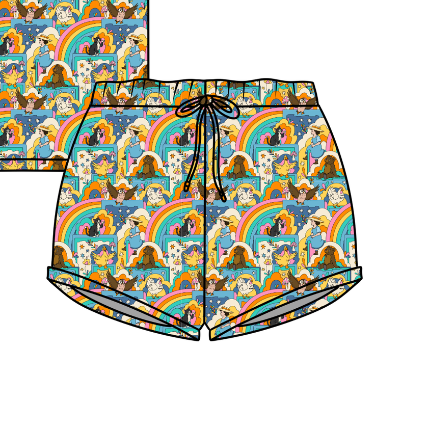 Painted Skys Jazzy Adult Pajama Bamboo Shorts - Pre Order