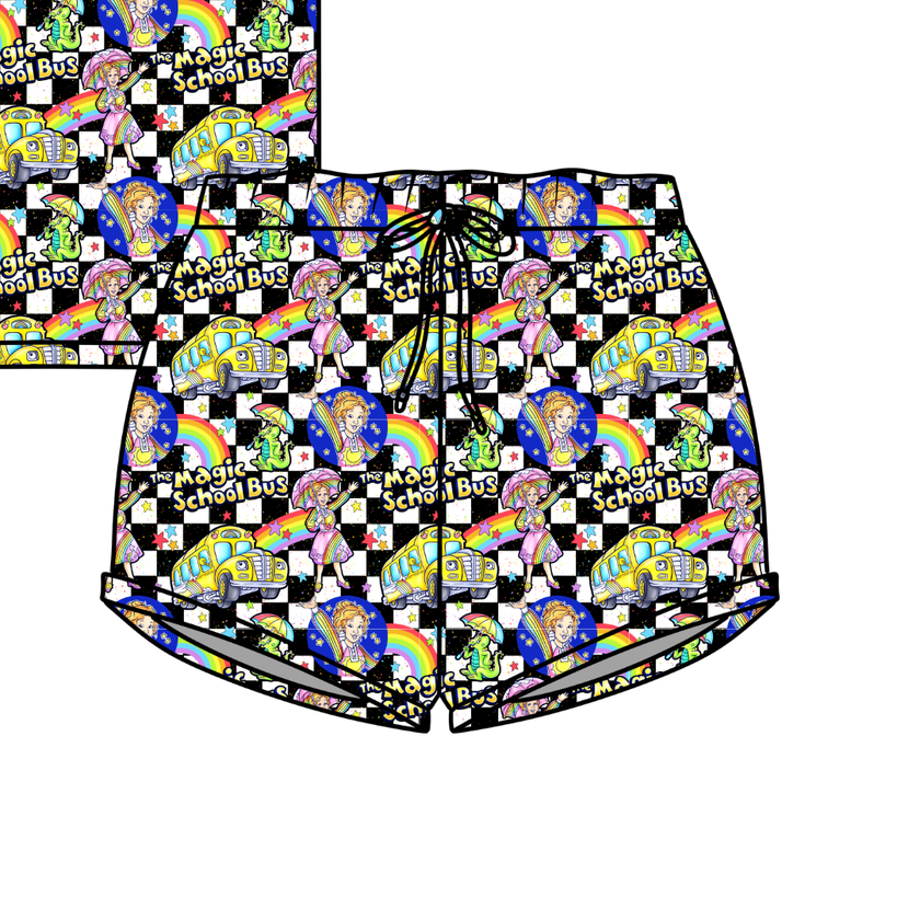 Magic School  Days Jazzy Adult Pajama Bamboo Shorts - Pre Order