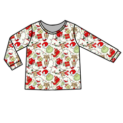 Mistle Toe & Mischief Ruby Adult Long Sleeve Shirt - Bamboo - Pre Order - Christmas Special