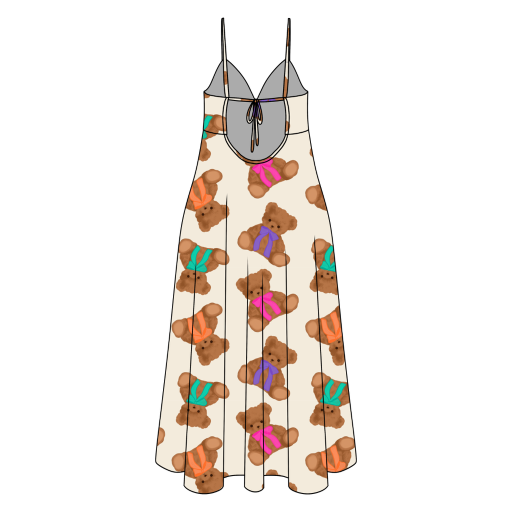 Cuddle Cuties Harper Women's Low Back Dress Bamboo - Pre Order