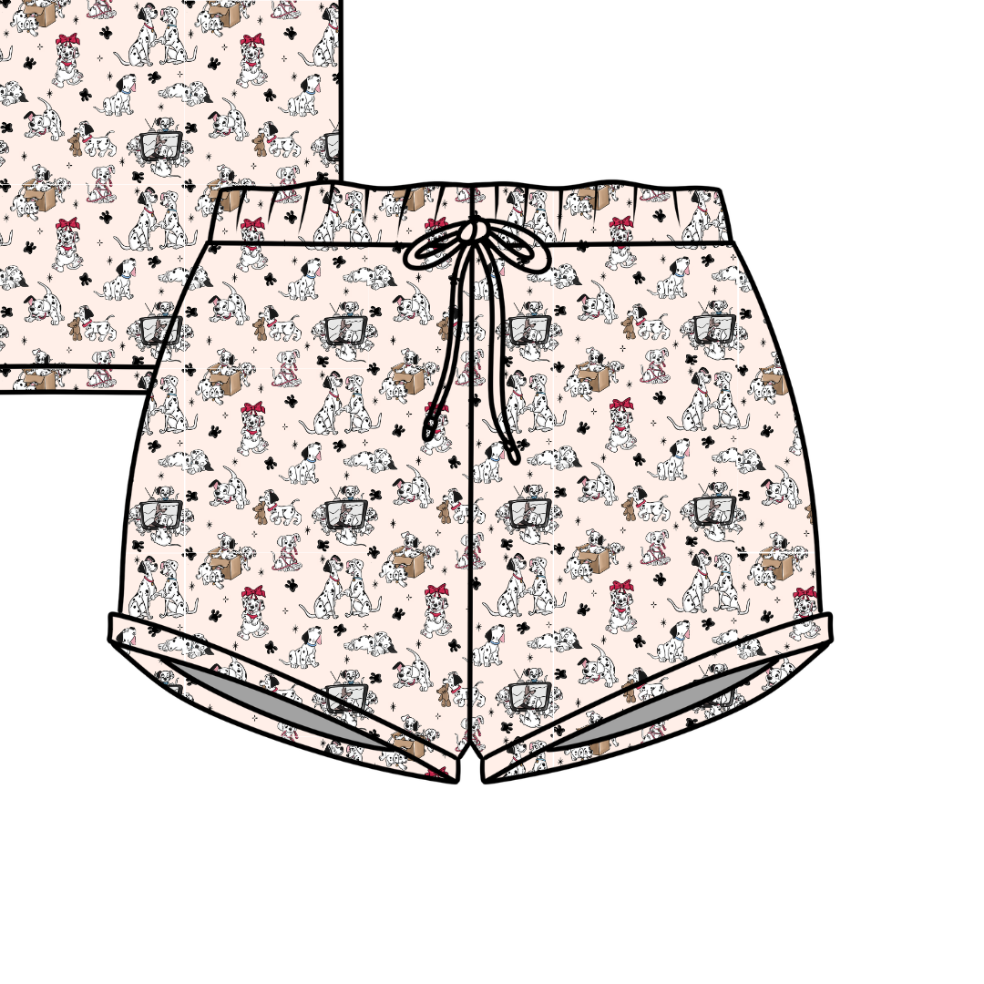 Spots & Daydreams Jazzy Adult Pajama Bamboo Shorts - Pre Order