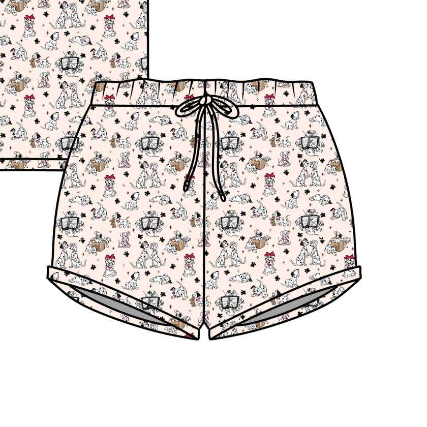 Spots & Daydreams Jazzy Adult Pajama Bamboo Shorts - Pre Order