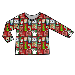 Christmas through the Years Ruby Adult Long Sleeve Shirt - Bamboo - Pre Order - Christmas Special