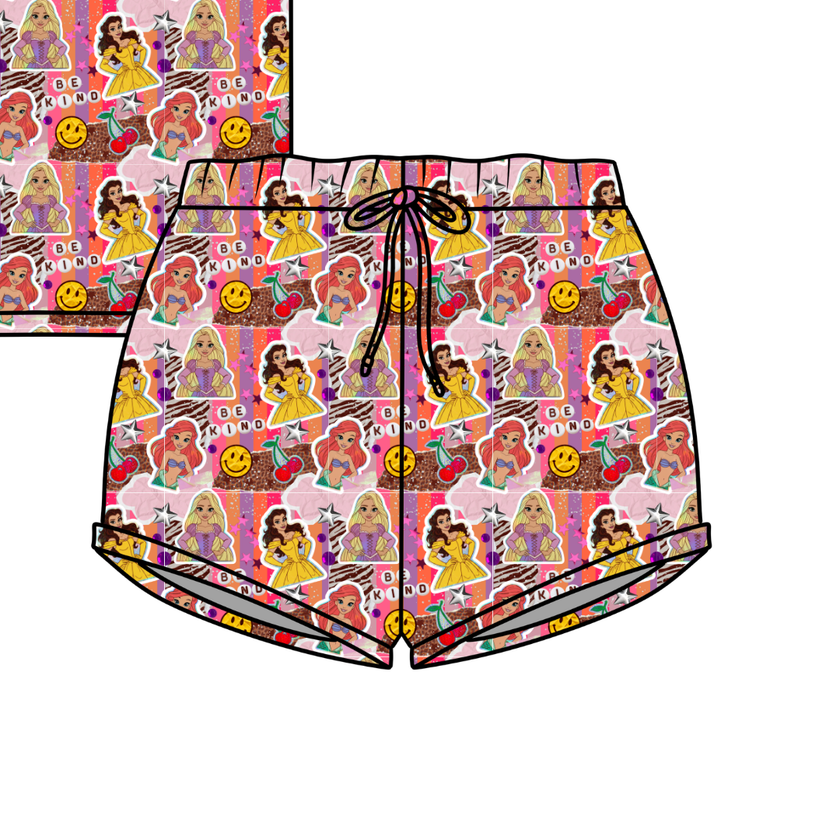Royal Daydreams Jazzy Adult Pajama Bamboo Shorts - Pre Order