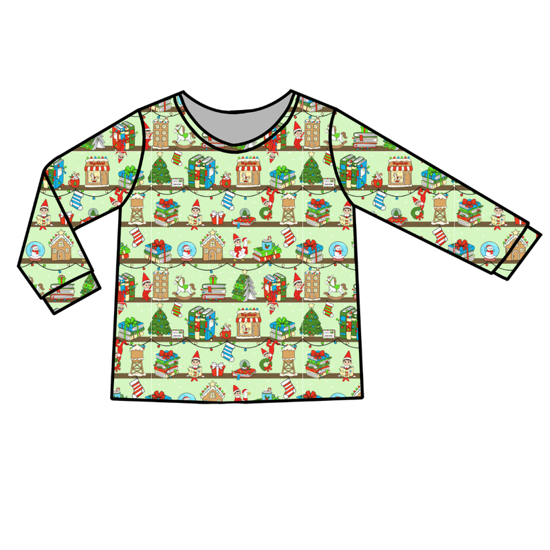 Holiday Hide & Seek Ruby Adult Long Sleeve Shirt - Bamboo - Pre Order - Christmas Special