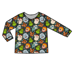 Classic Christmas Mischief Ruby Adult Long Sleeve Shirt - Bamboo - Pre Order - Christmas Special