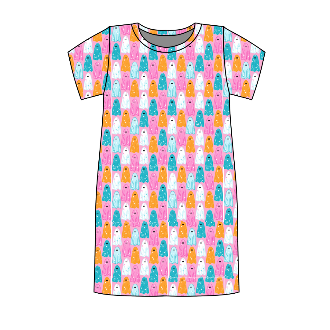 Lets Go Ghouls Poppy Oversized Sleep Shirt Bamboo - Pre Order