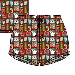 Christmas through the Years Jazzy Adult Shorts - Bamboo - Pre Order - Christmas Special