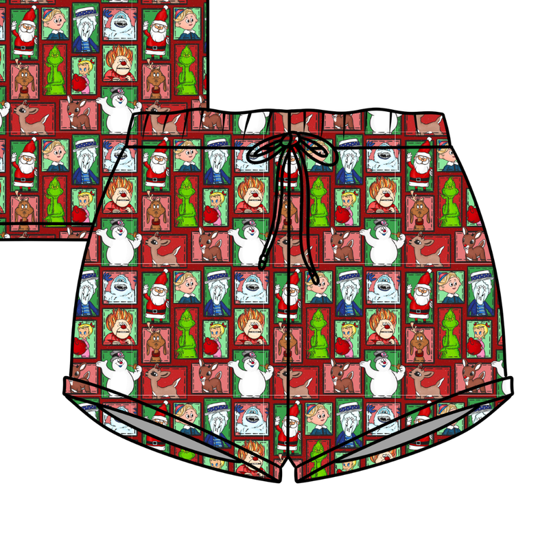 Christmas through the Years Jazzy Adult Shorts - Bamboo - Pre Order - Christmas Special