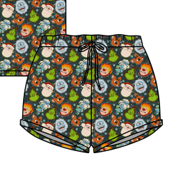 Classic Christmas Mischief Jazzy Adult Shorts - Bamboo - Pre Order - Christmas Special