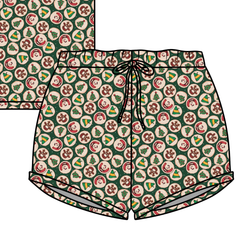 Christmas Cookies Jazzy Adult Shorts - Bamboo - Pre Order - Christmas Special