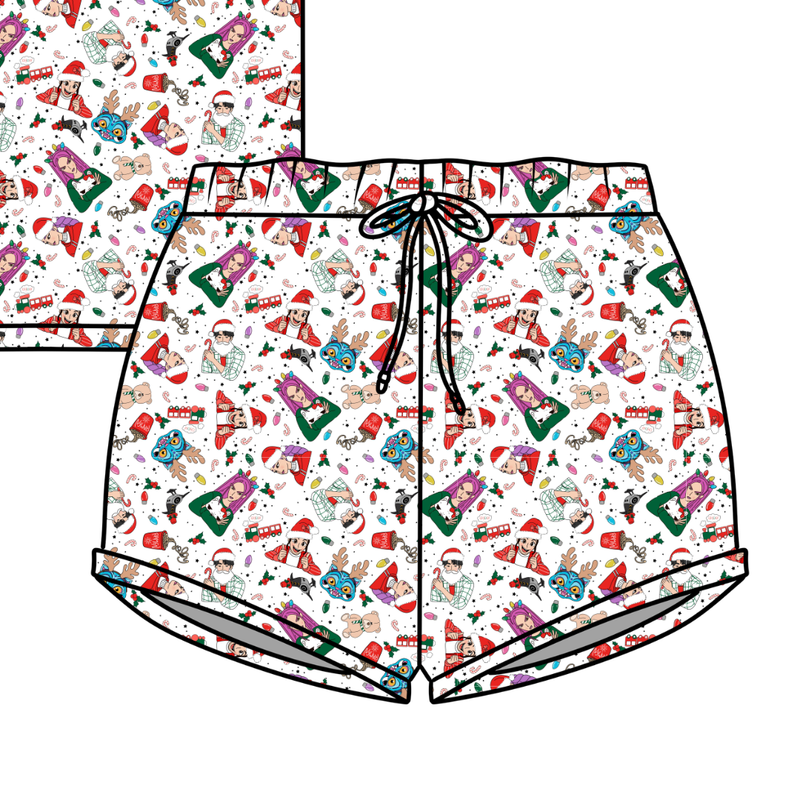 Holiday Harmony Jazzy Adult Shorts - Bamboo - Pre Order - Christmas Special