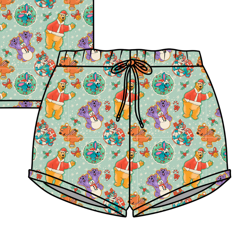 Christmas at the Big House Jazzy Adult Shorts - Bamboo - Pre Order - Christmas Special