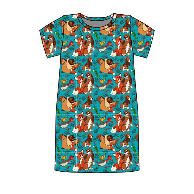 Friends Forever Poppy Oversized Sleep Shirt Bamboo - Pre Order