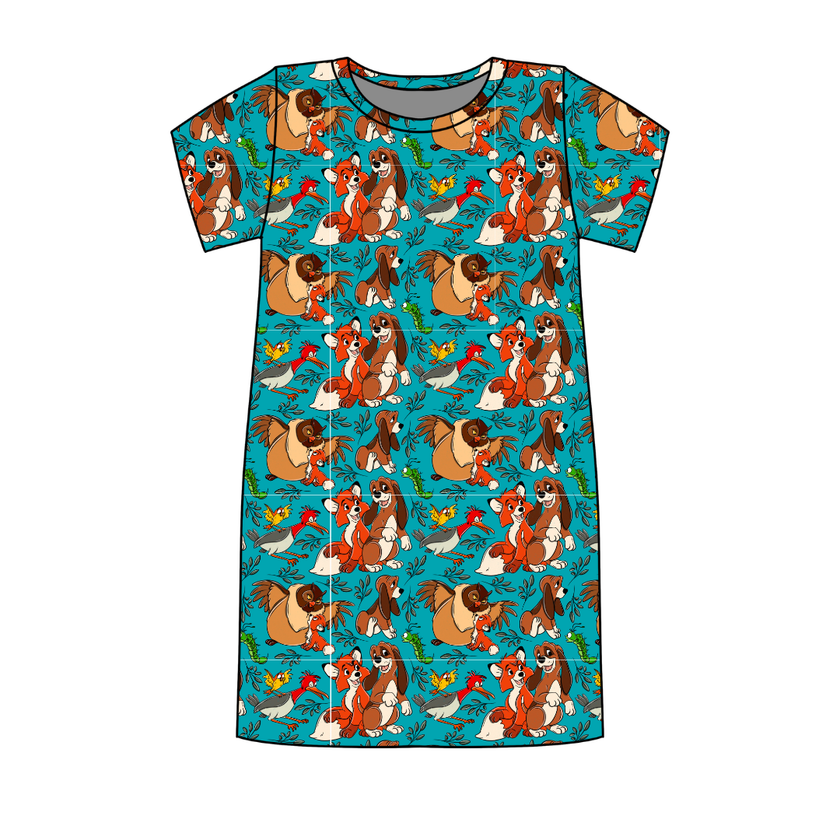 Friends Forever Poppy Oversized Sleep Shirt Bamboo - Pre Order