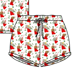 Under the Tree Jazzy Adult Shorts - Bamboo - Pre Order - Christmas Special