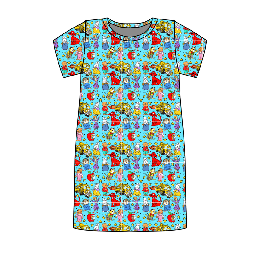Growing Up Together Poppy Oversized Sleep Shirt Bamboo - Pre Order