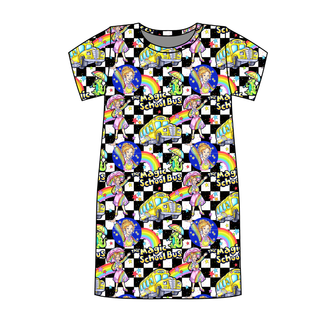 Magic School  Days Poppy Oversized Sleep Shirt Bamboo - Pre Order