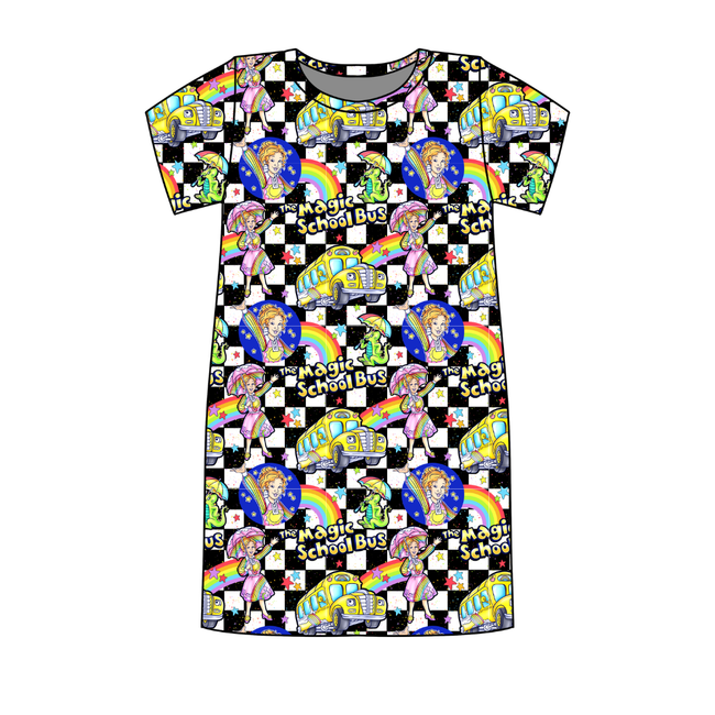 Magic School  Days Poppy Oversized Sleep Shirt Bamboo - Pre Order