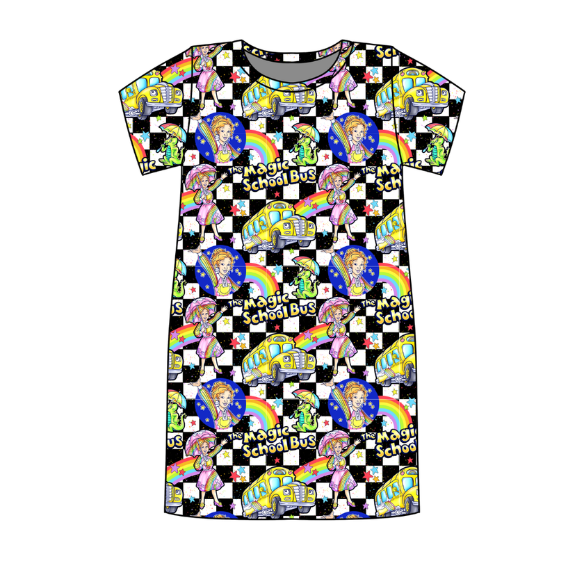 Magic School  Days Poppy Oversized Sleep Shirt Bamboo - Pre Order