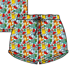 Gotta Catch Christmas Jazzy Adult Shorts - Bamboo - Pre Order - Christmas Special