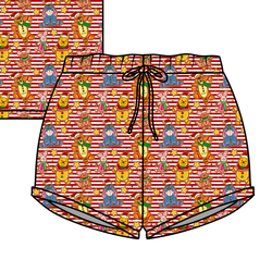 Hunny Acre Cookies Jazzy Adult Shorts - Bamboo - Pre Order - Christmas Special