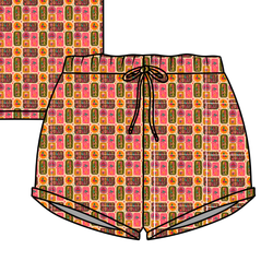 Holly Jolly Holiday Jazzy Adult Shorts - Bamboo - Pre Order - Christmas Special