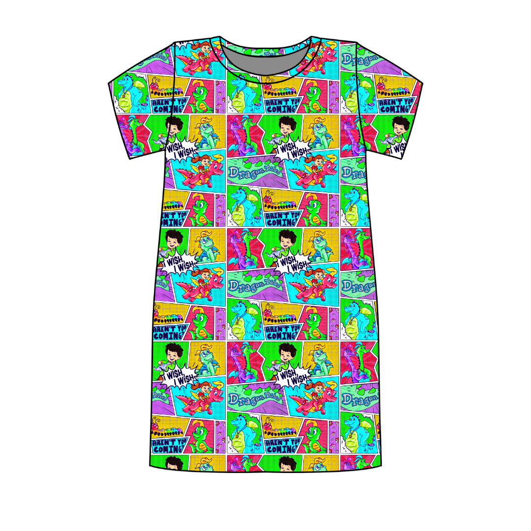 Dragon Dreams Poppy Oversized Sleep Shirt Bamboo - Pre Order