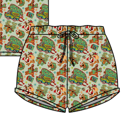 Christmas Mystery Jazzy Adult Shorts - Bamboo - Pre Order - Christmas Special