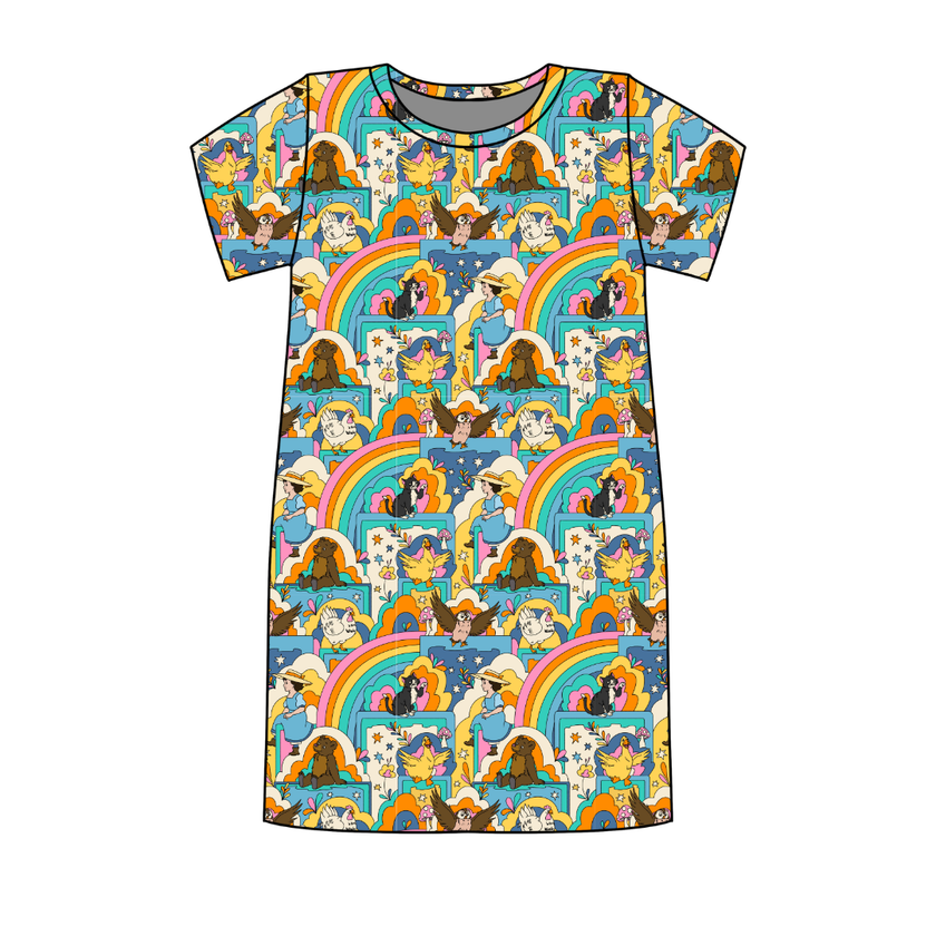 Painted Skys Poppy Oversized Sleep Shirt Bamboo - Pre Order