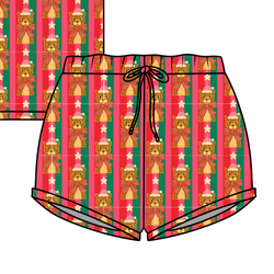 Festive & Fierce Jazzy Adult Shorts - Bamboo - Pre Order - Christmas Special