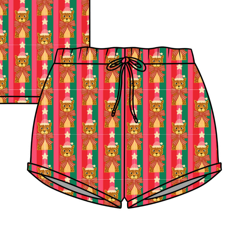 Festive & Fierce Jazzy Adult Shorts - Bamboo - Pre Order - Christmas Special