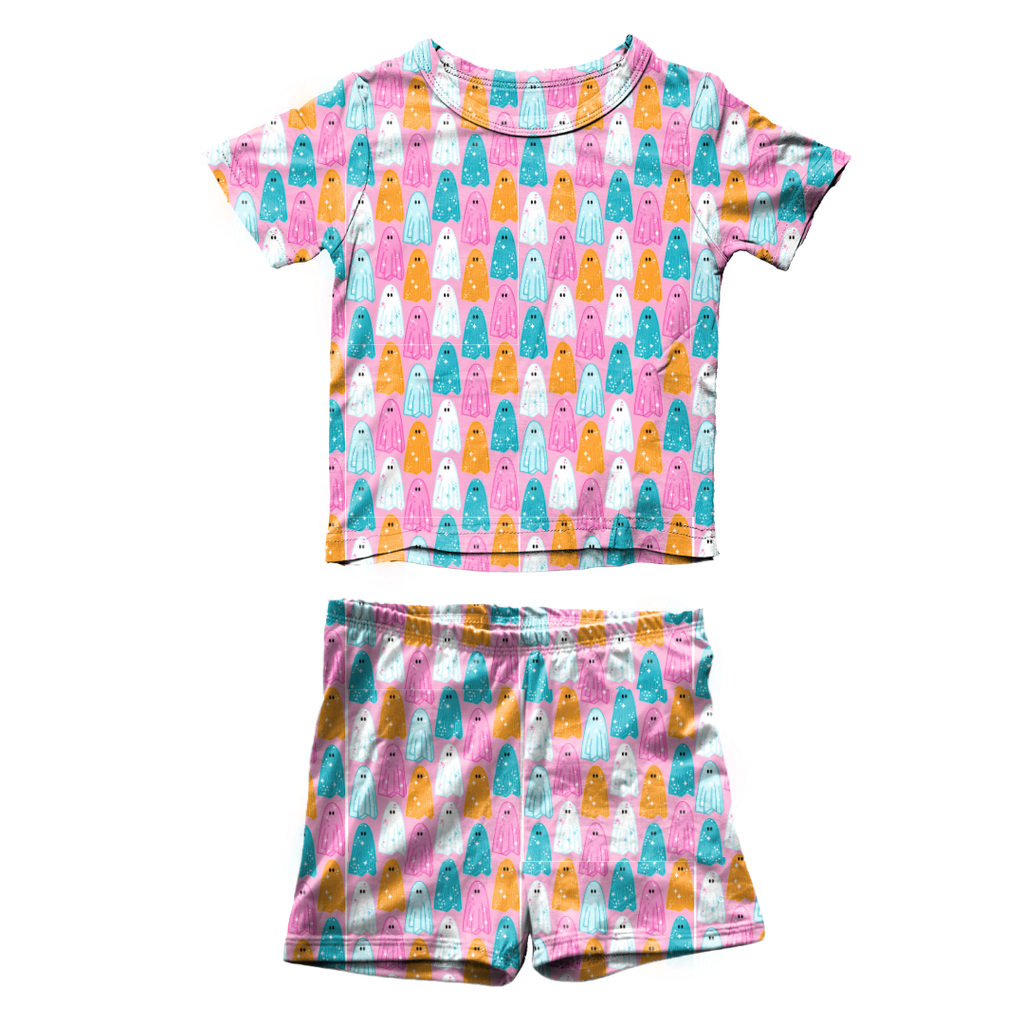 Lets Go Ghouls Fawn Short Sleeve Short Set Bamboo - PRE ORDER