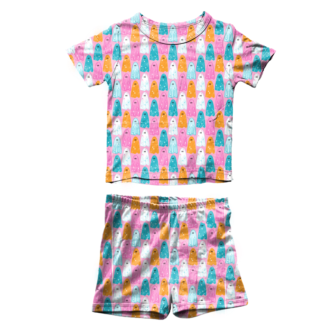 Lets Go Ghouls Fawn Short Sleeve Short Set Bamboo - PRE ORDER