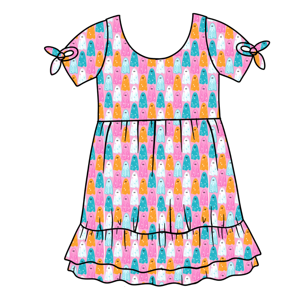 Lets Go Ghouls - Serenity Short Sleeve Lounge Dress - PRE ORDER